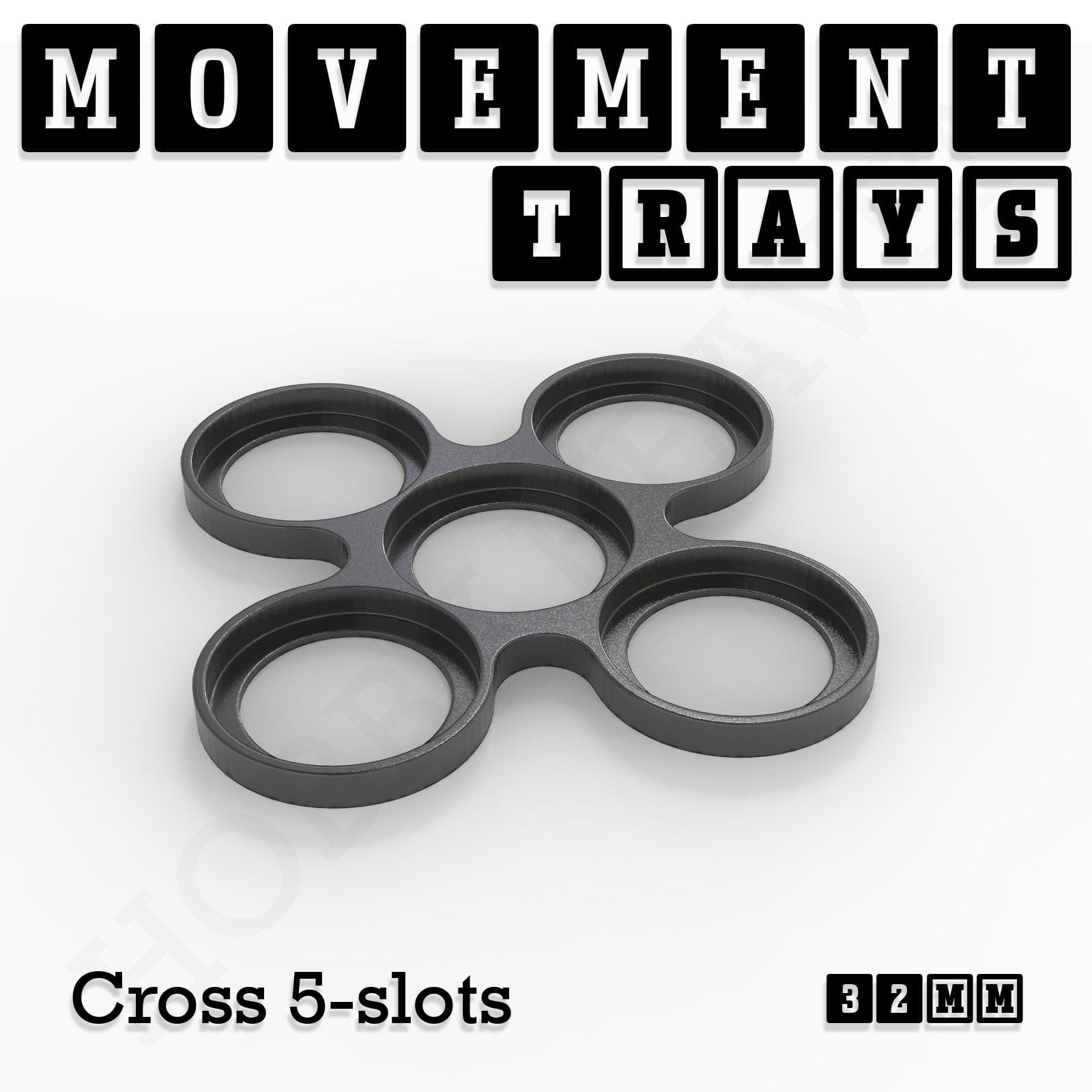 Movement Tray 32mm Movement Trays for Tabletop Games | Compatible with Popular Miniatures | Full Range