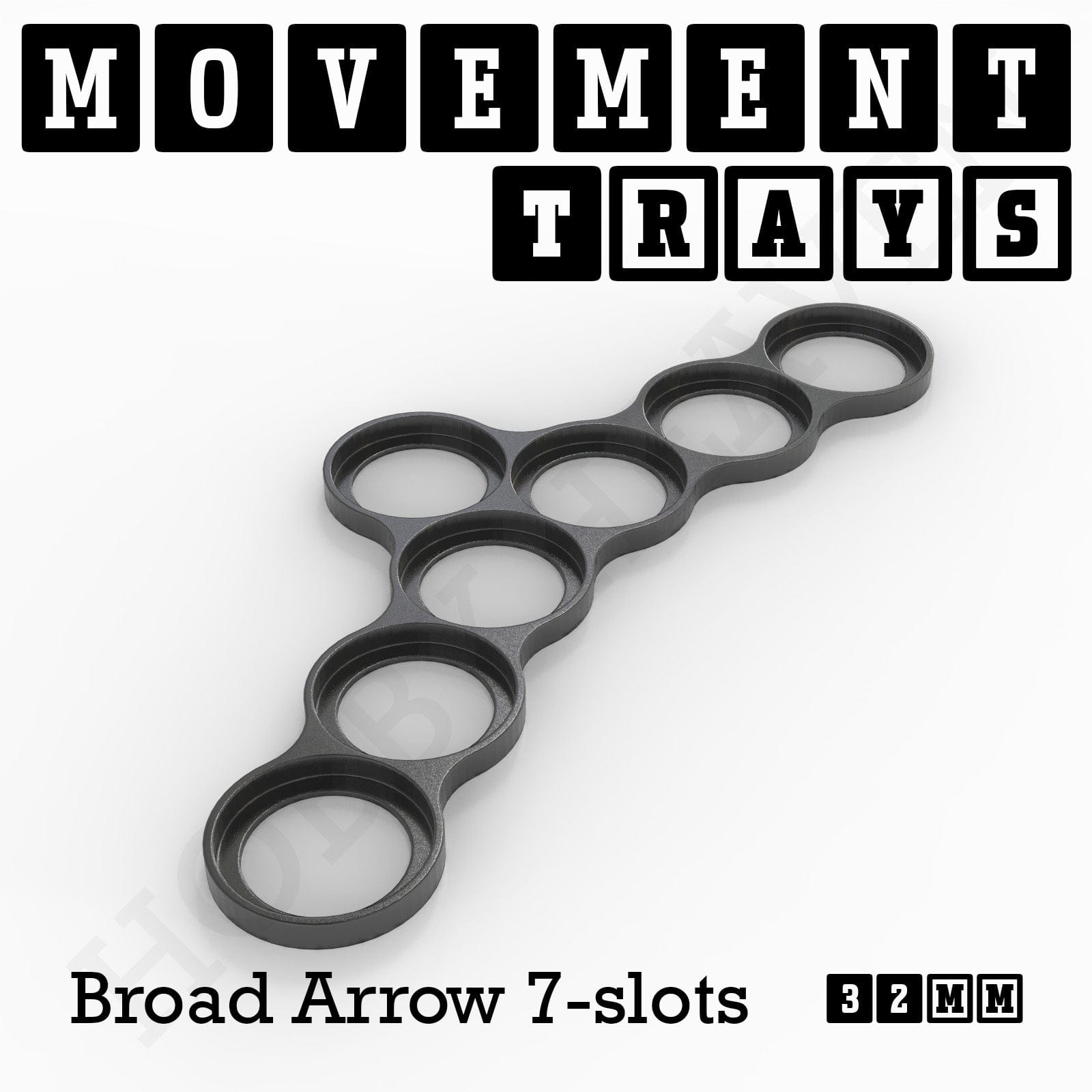 Movement Tray 32mm Movement Trays for Tabletop Games | Compatible with Popular Miniatures | Full Range