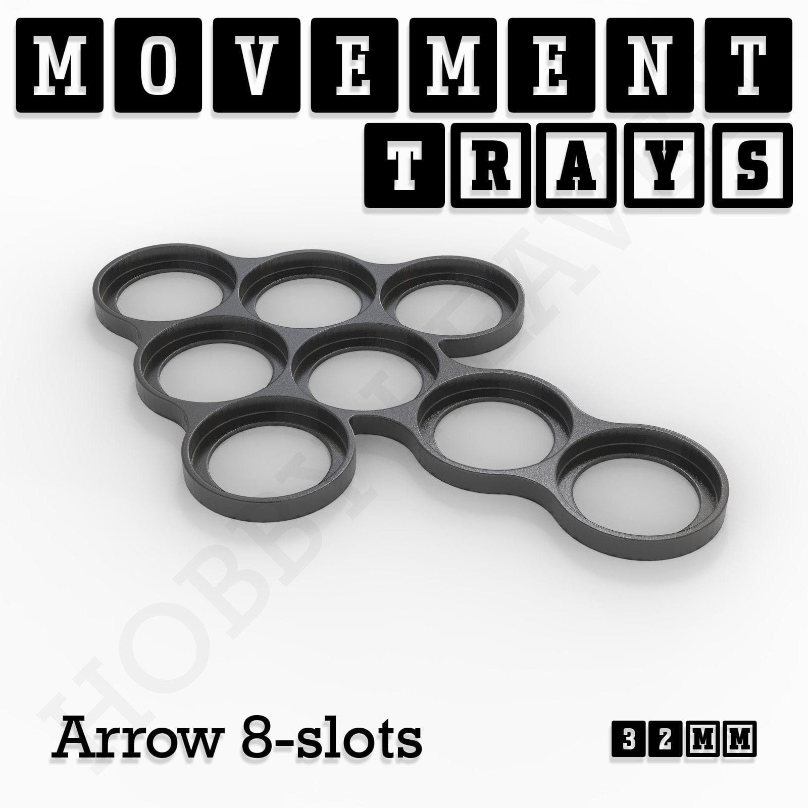 Movement Tray 32mm Movement Trays for Tabletop Games | Compatible with Popular Miniatures | Full Range