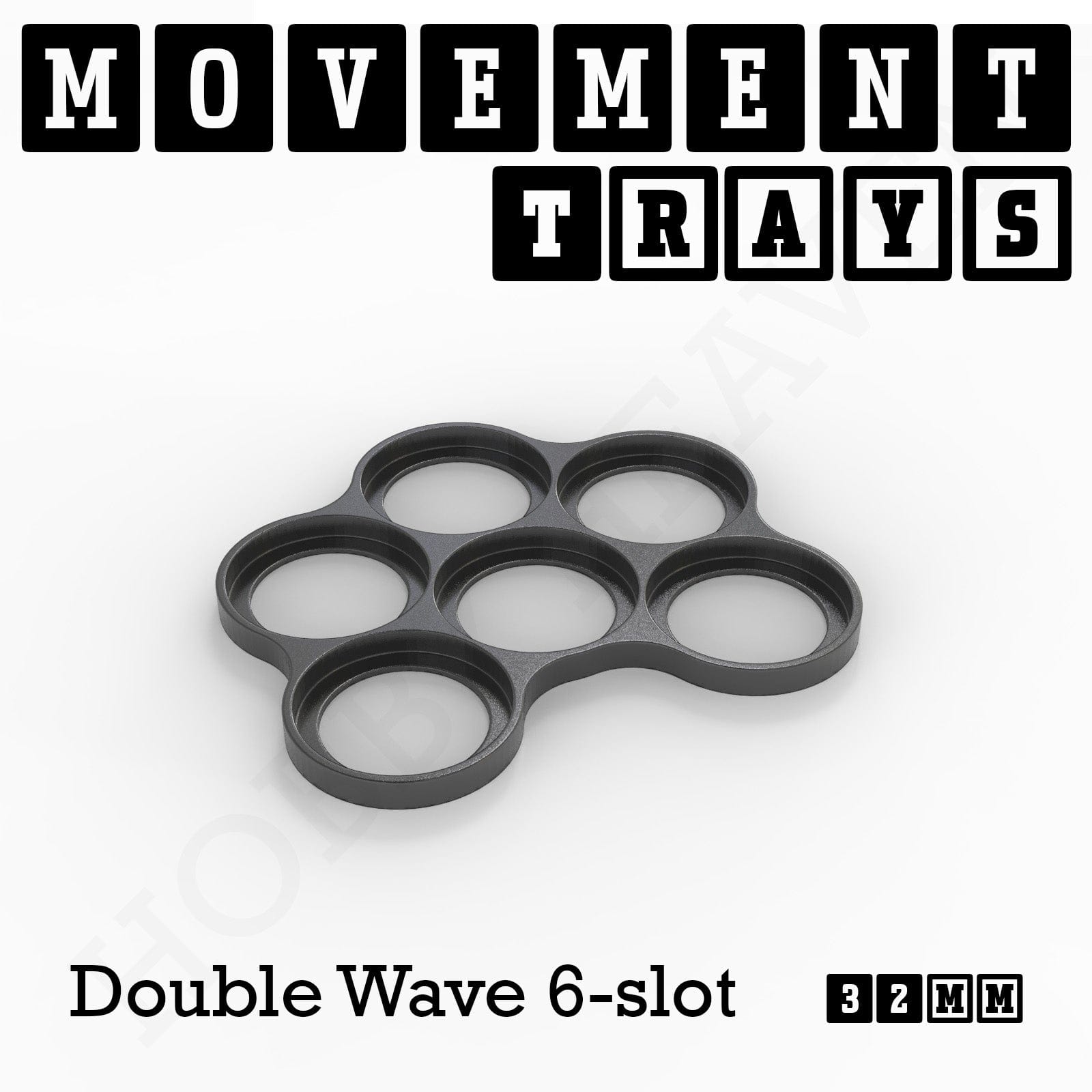 Movement Tray 32mm Movement Trays for Tabletop Games | Compatible with Popular Miniatures | Full Range