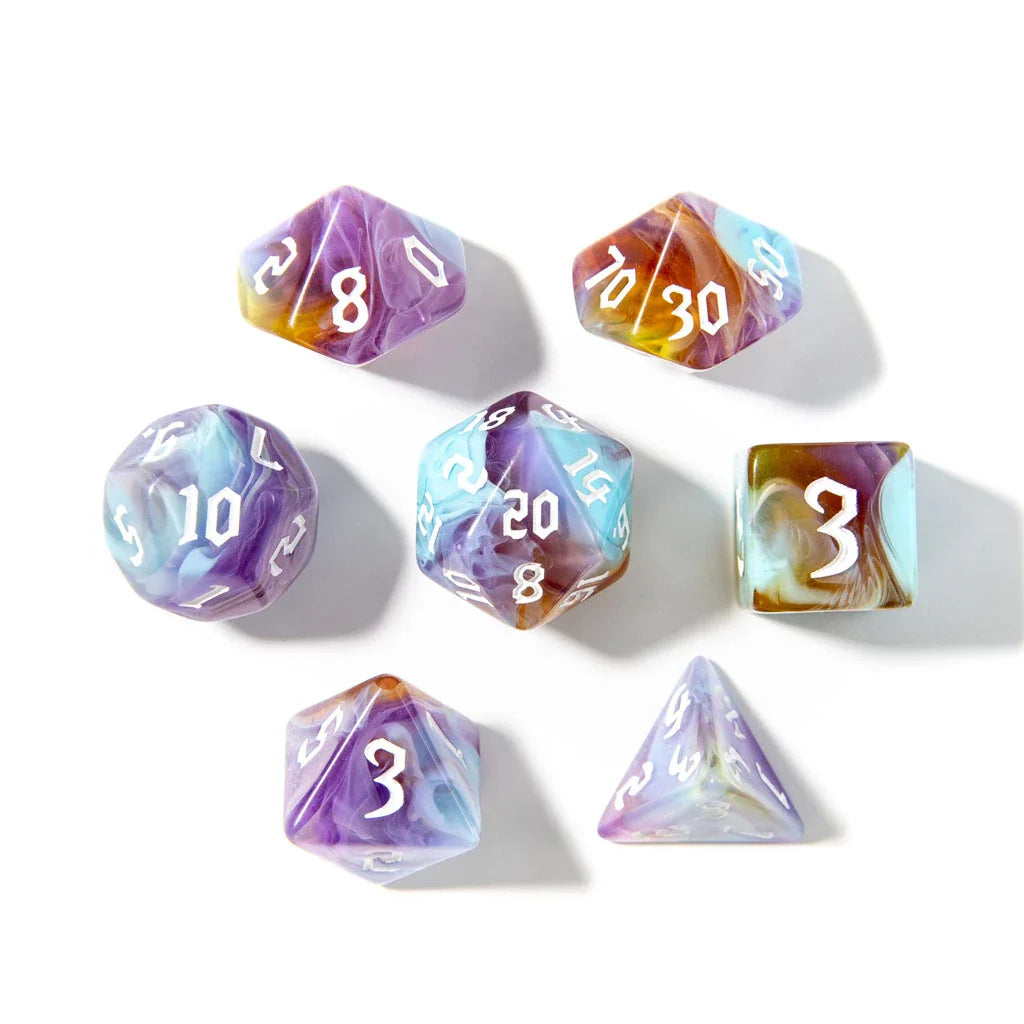 Mystic Earth | Acrylic Dice | 7 Piece Set - DICE