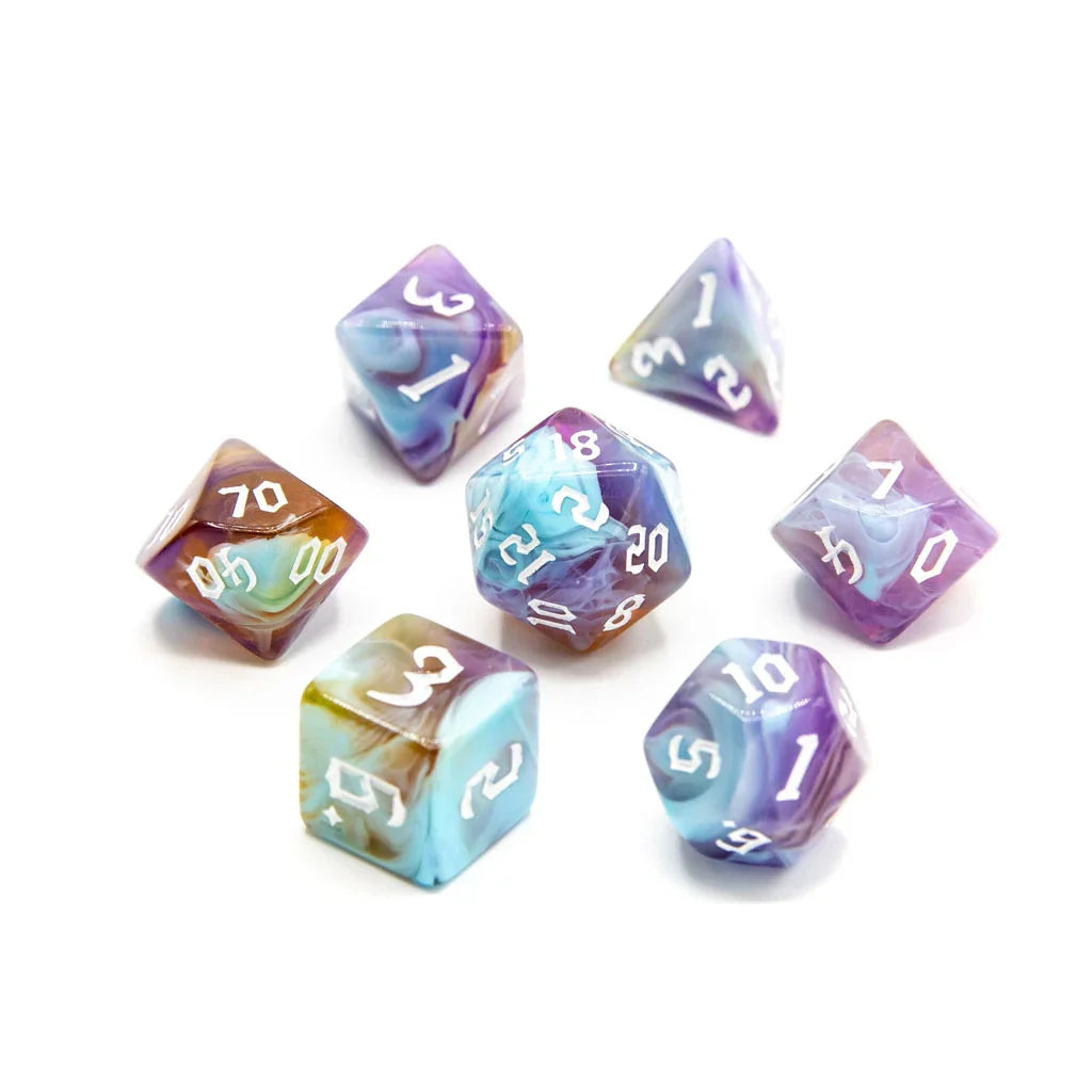 Mystic Earth | Acrylic Dice | 7 Piece Set - DICE