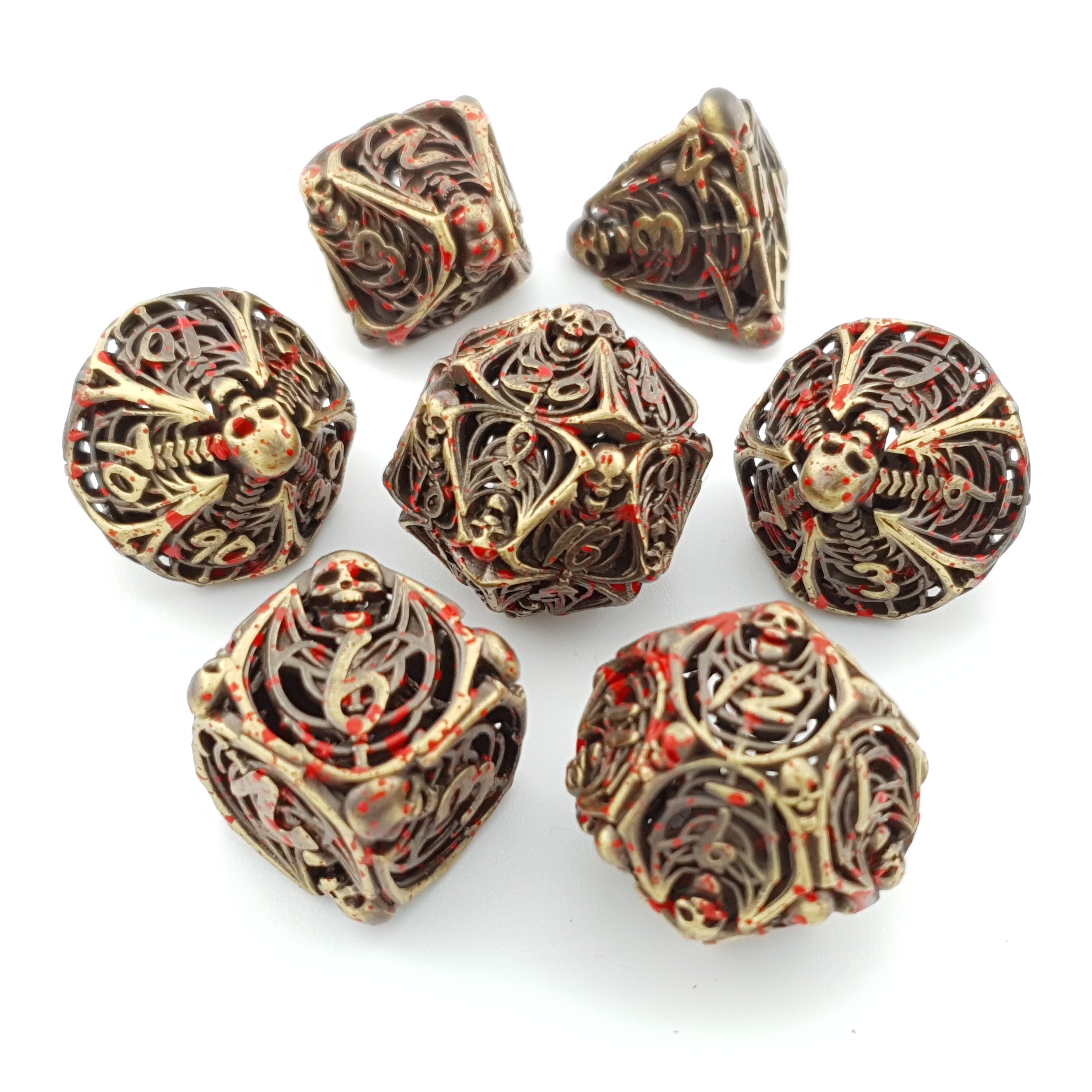 Necromancer’s Fortune | Hollow Metal Dice | 7 Piece Set - DICE