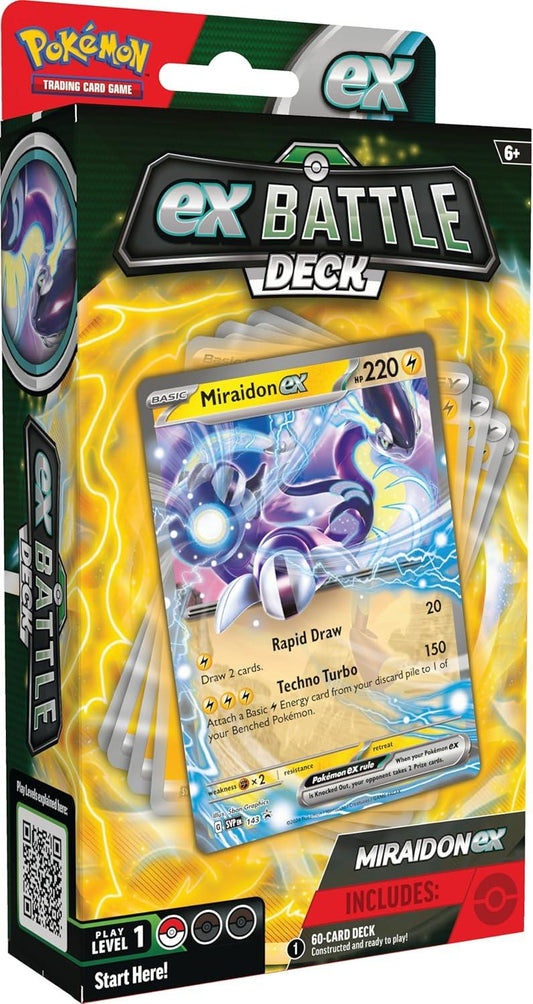 Netmarket Pokémon TCG: Miraidon ex Battle Deck (Ready-to-Play 60-Card Deck) new but open/damaged box