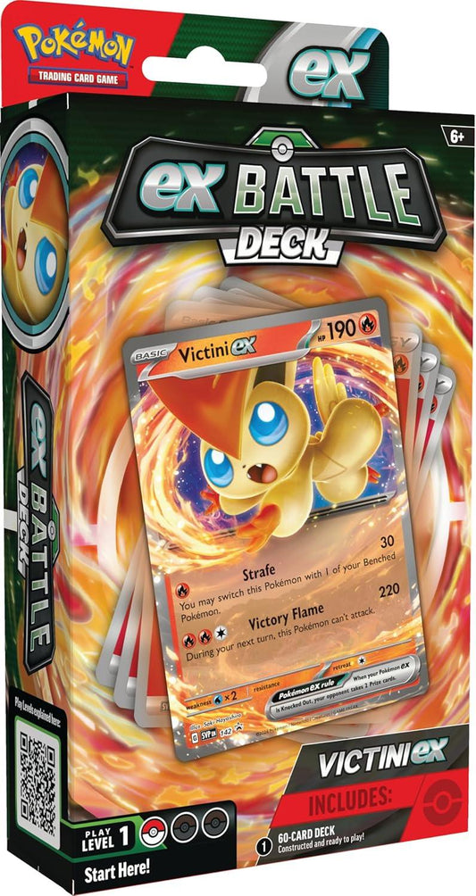 Netmarket Pokémon TCG: Victini ex Battle Deck, new but scruffy box