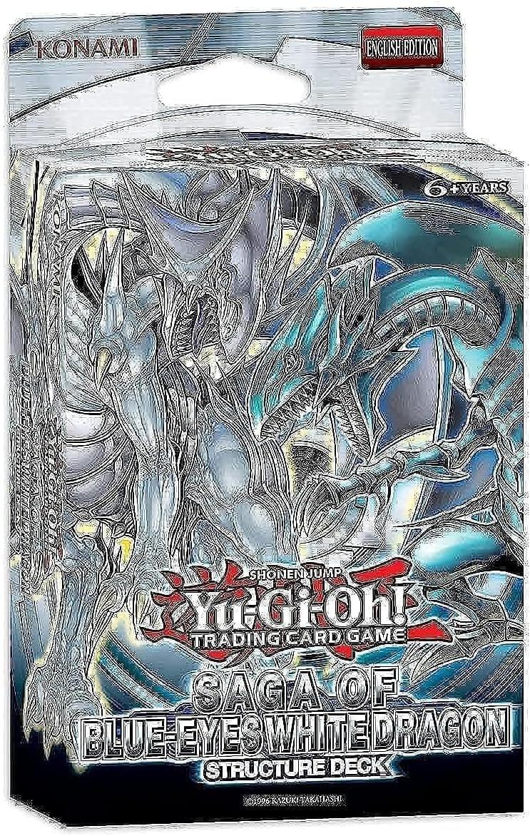 Netmarket YU-GI-OH Structure Deck: Saga Of Blue-Eyes White Dragon, new but open/damaged box