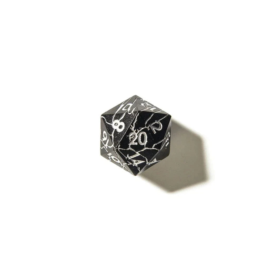 Tabletop Dominion DICE Obsidian Keeper | Solid Metal | 7 Piece Set