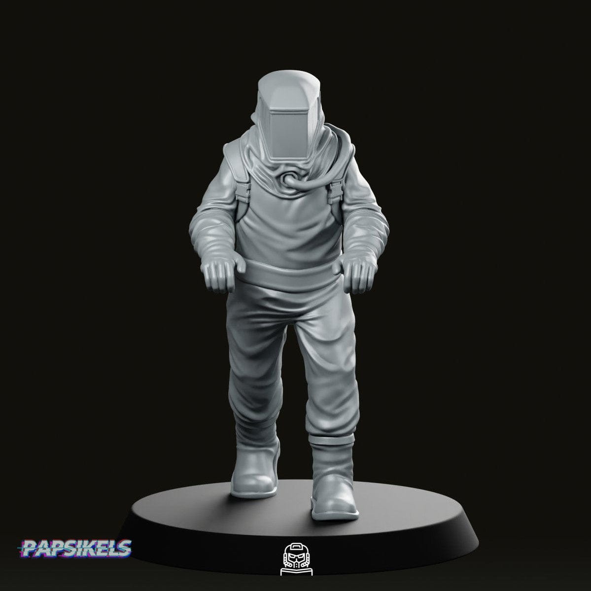 We Print Miniatures Science Fiction Papz Industries Hazmat Scientist 5 Miniature