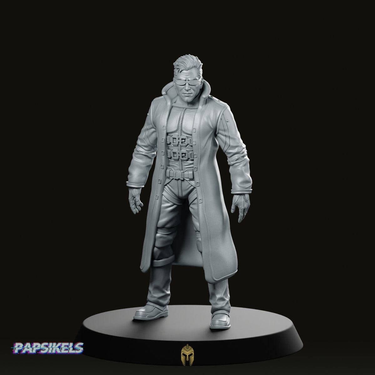 We Print Miniatures Science Fiction Papz Industries Nano Augmented Agent 1 Miniature
