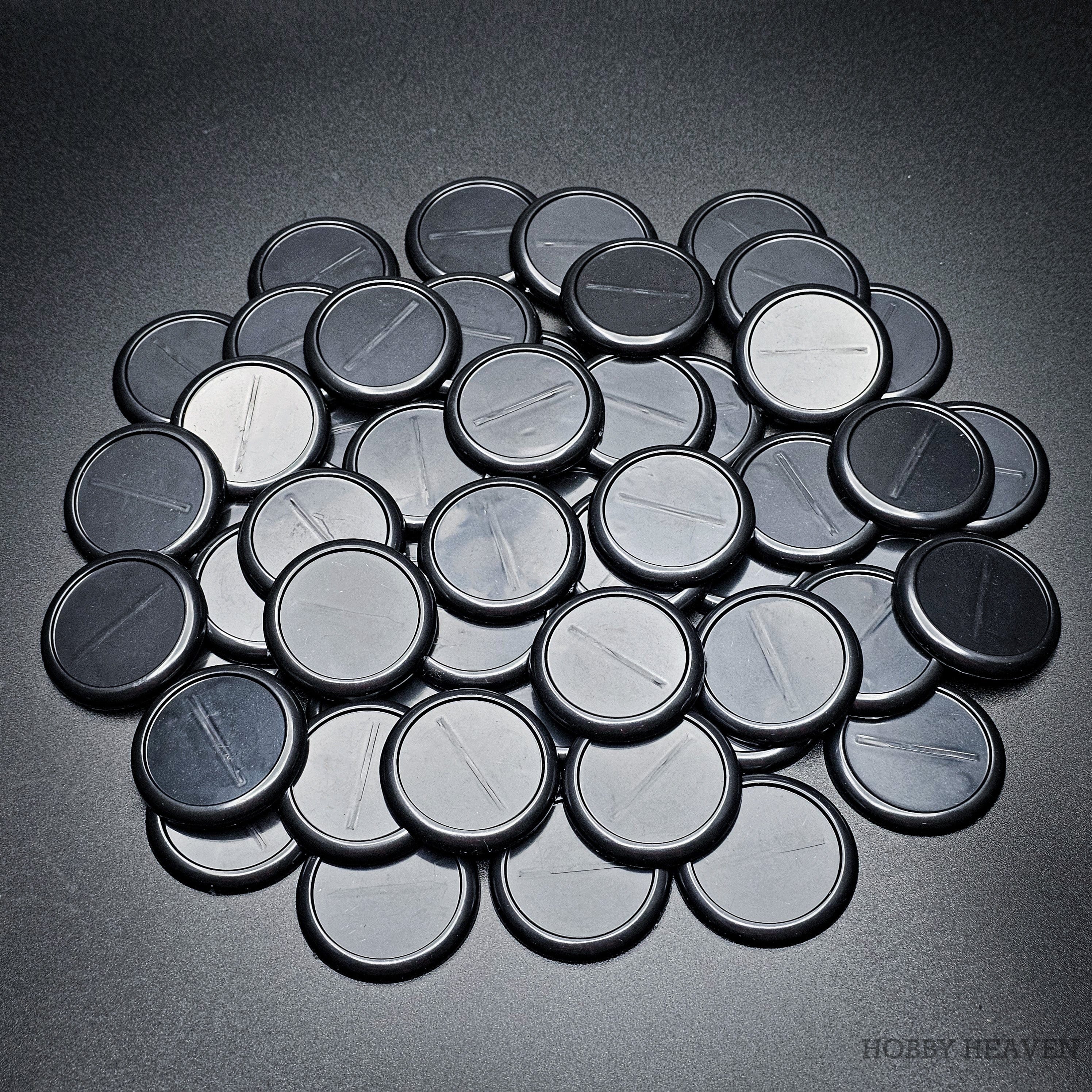 Base 40mm Wide Lip Round Plastic Bases
