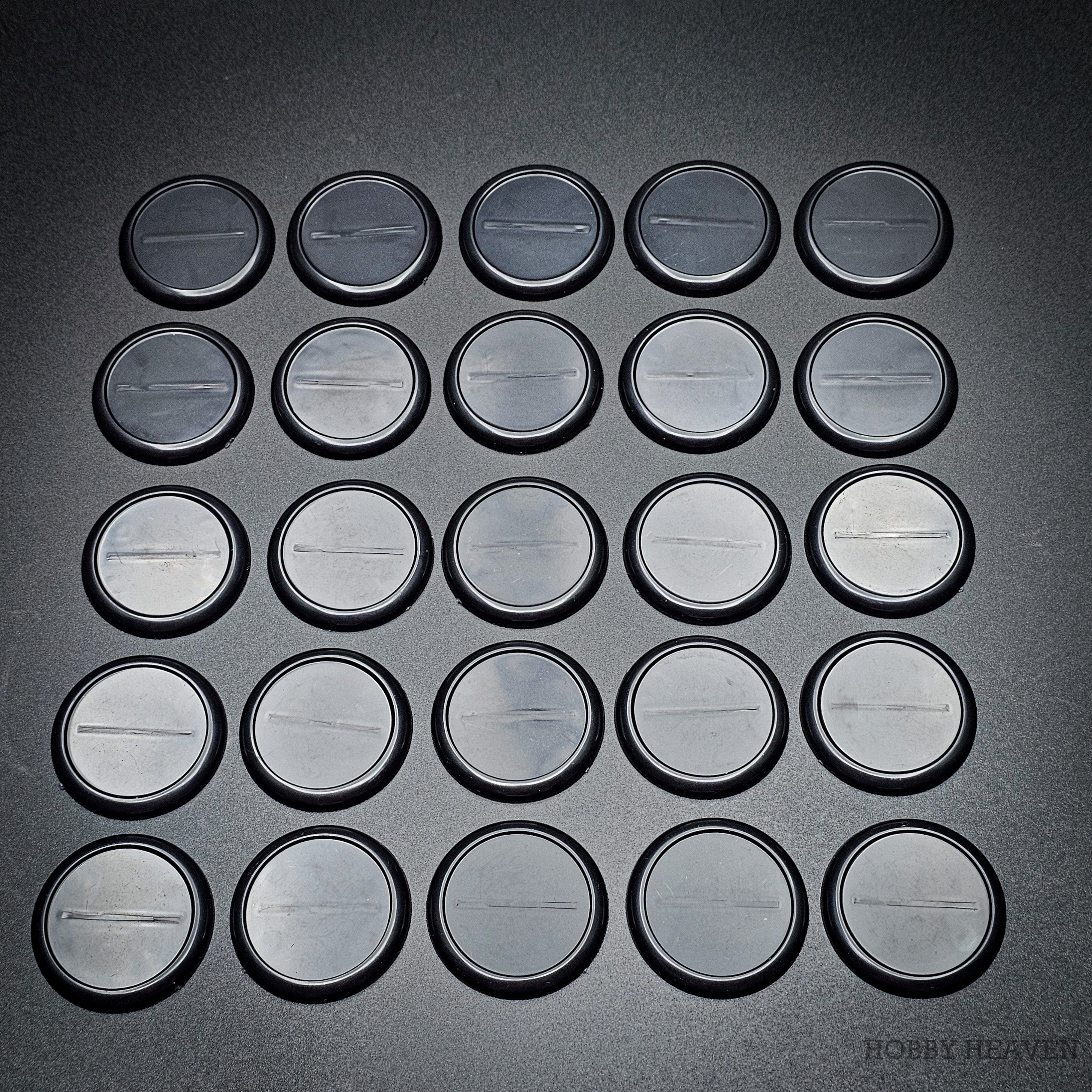 Base 40mm Wide Lip Round Plastic Bases