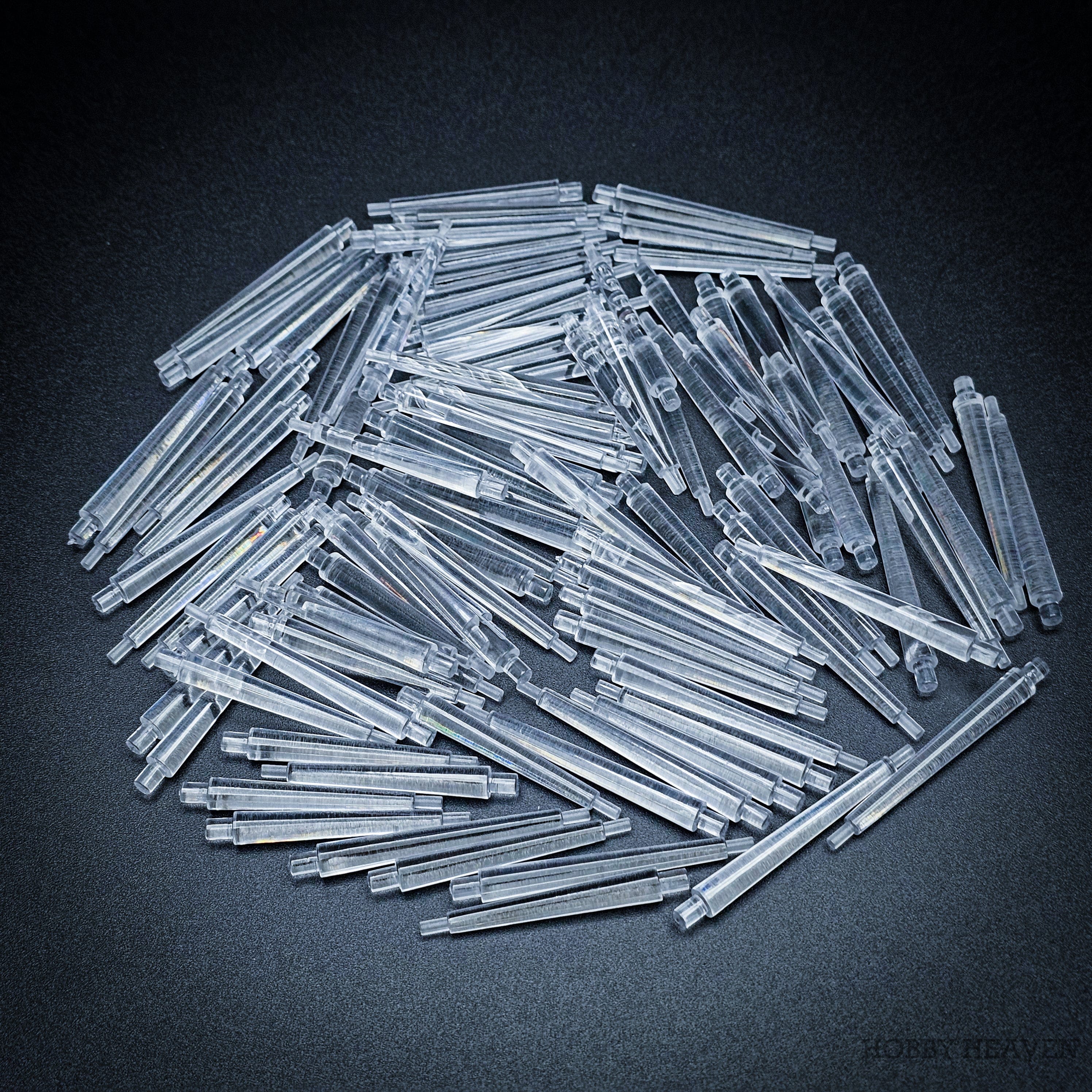 Base 60mm Round Flying Bases – Clear Plastic Stands for Sci-Fi & Fantasy Wargaming Miniatures