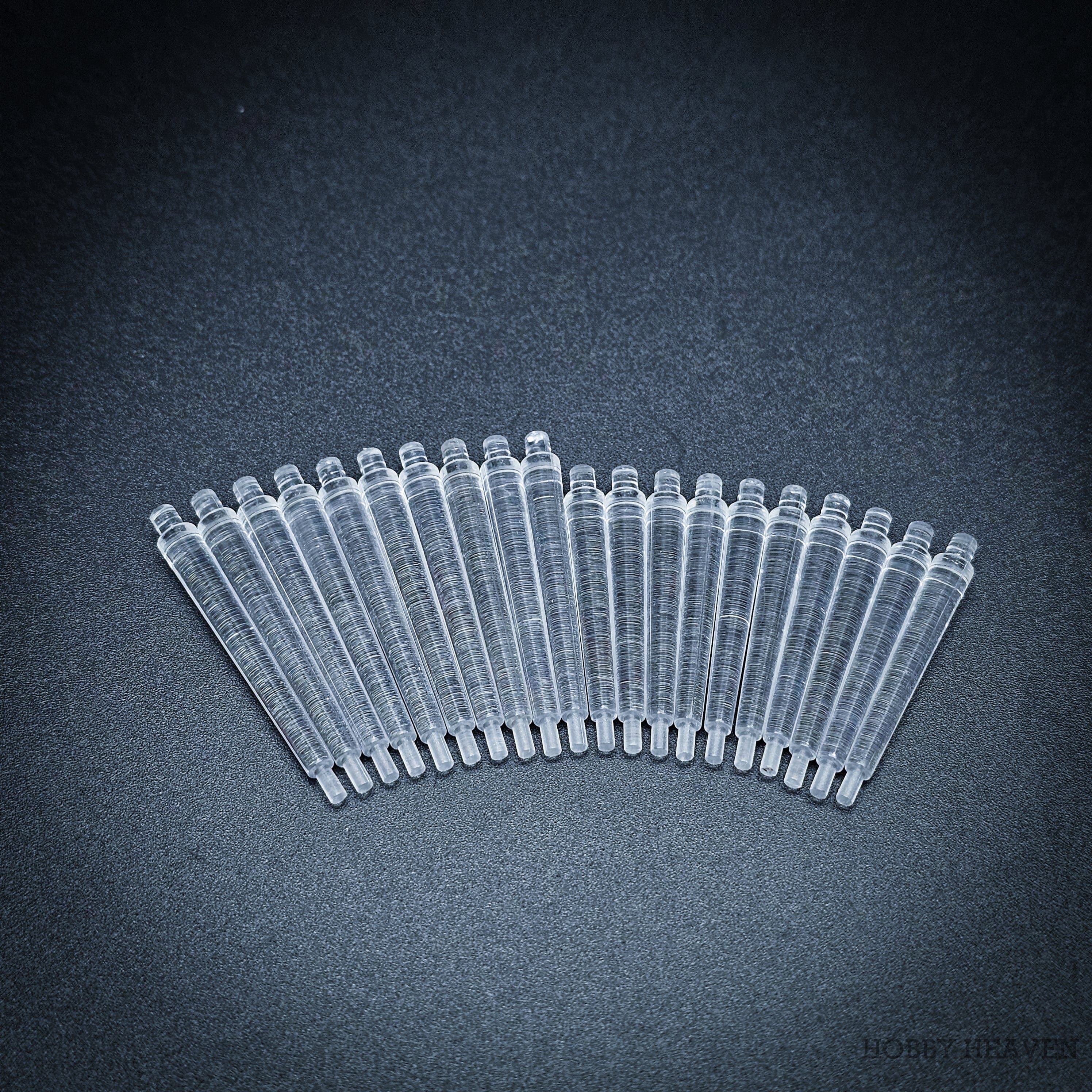Base 60mm Round Flying Bases – Clear Plastic Stands for Sci-Fi & Fantasy Wargaming Miniatures