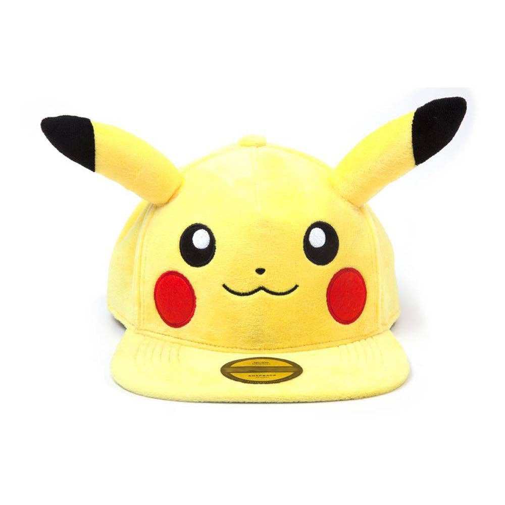 POKEMON Pikachu Plush with Ears Snapback Baseball Cap (SB276