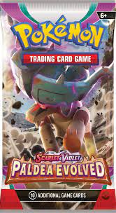 Purple Anime Pokémon Scarlet and Violet Paldea Evolved Booster Pack