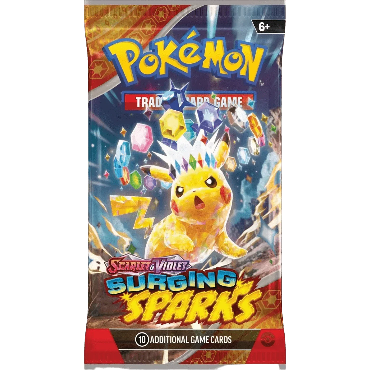 Purple Anime Pokémon TCG Scarlet & Violet – Surging Sparks SV08 Sealed Booster