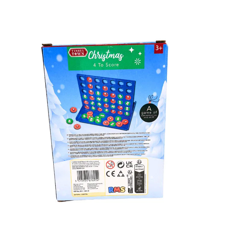 PoundFun Board Games Christmas 4 To Score Family Board Game