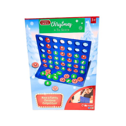 PoundFun Board Games Christmas 4 To Score Family Board Game