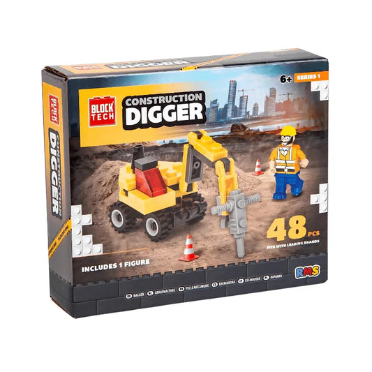 PoundFun Building Toys Block Tech Construction Digger Set