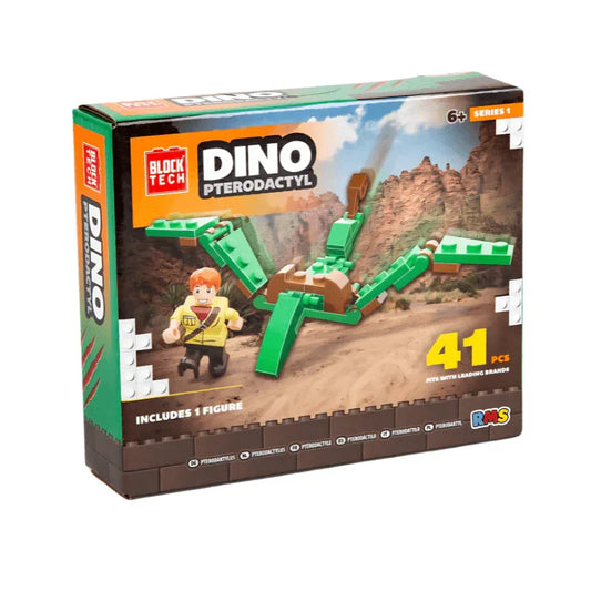PoundFun Building Toys Block Tech Dino Pterodactyl Set
