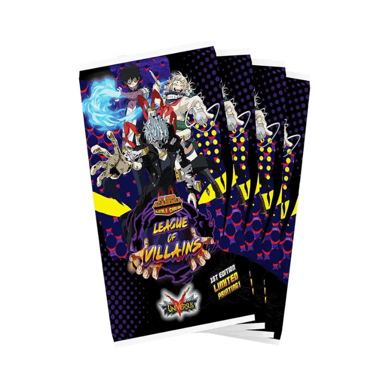 PoundFun Card Games My Hero Academia Collectible Card Game Series 4: League of Villains Booster Pack