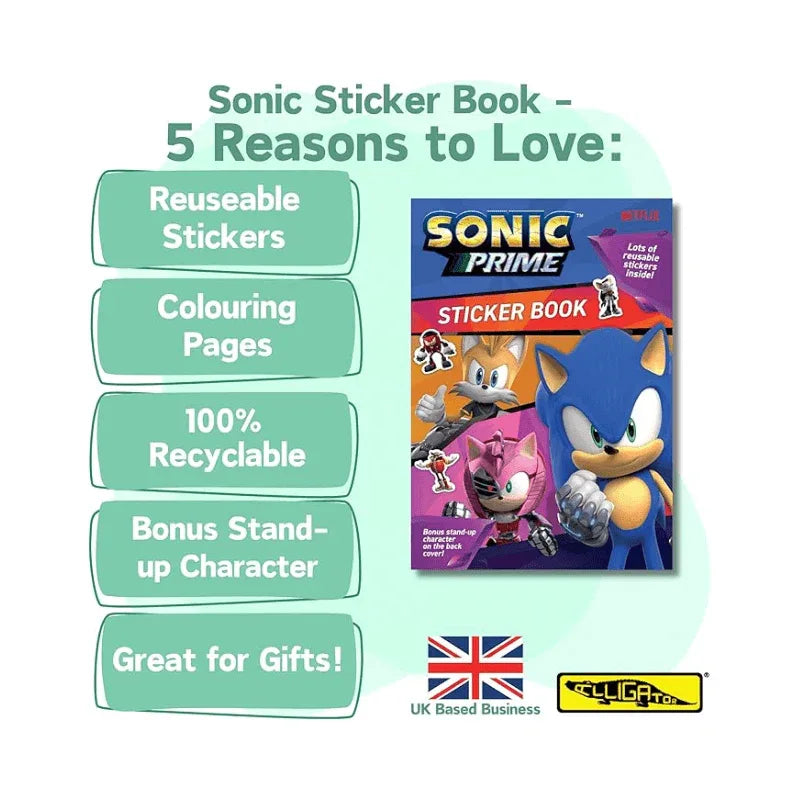 PoundFun Drawing & Painting Kits Sonic Prime Sticker Book