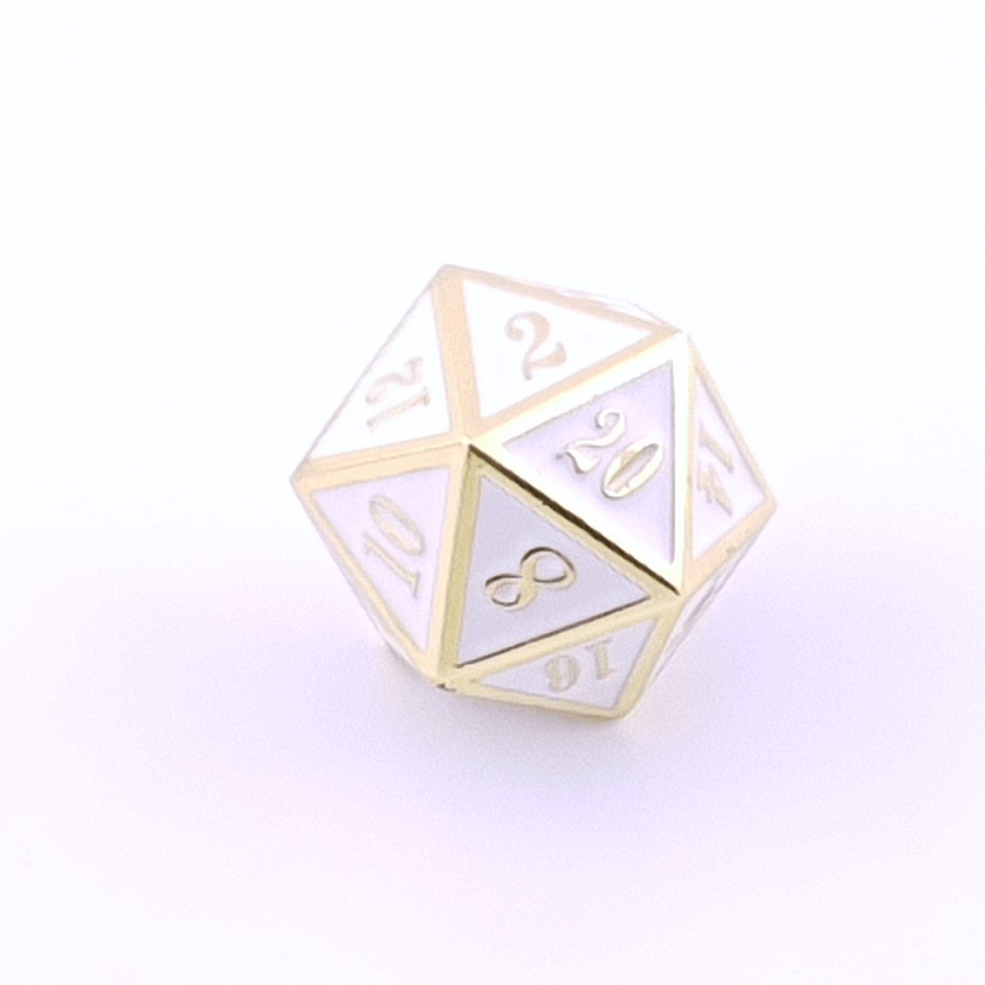 Tabletop Dominion DICE Pure Noble | Solid Metal Dice | 7 piece Set