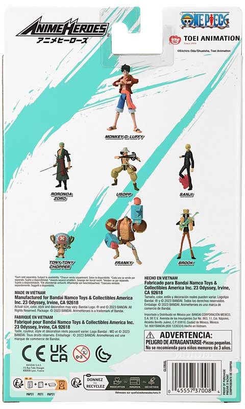 Purple Anime Action figure ANIME HEROES - MONKEY D. LUFFY