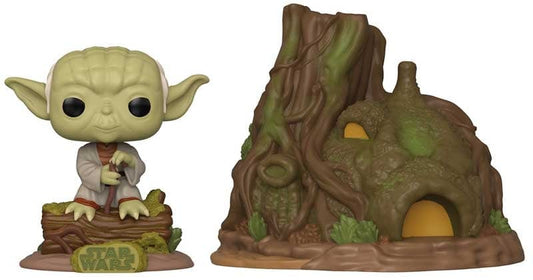 Purple Anime Action figure FUNKO POP TOWN: STAR WARS - YODAS HUT