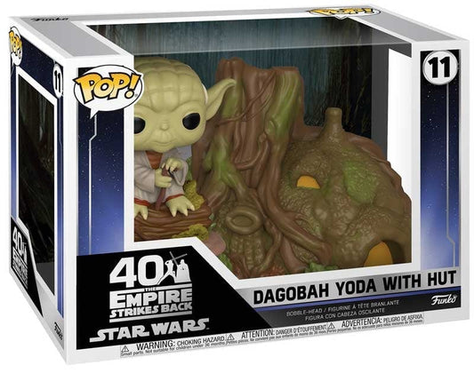 Purple Anime Action figure FUNKO POP TOWN: STAR WARS - YODAS HUT