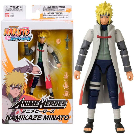 Purple Anime Bandai Naruto Shippuden Namikaze Minato Anime Heroes 15 Cm