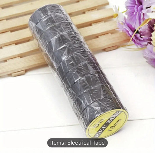 Purple Anime Black P.V.C electrical tape 18mm/5m - 1 roll
