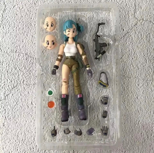 Purple Anime Bulma Figure DBZ