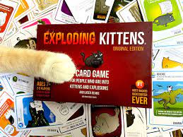Purple Anime Exploding Kittens Card Game