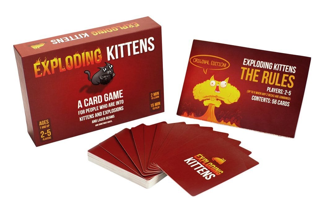 Purple Anime Exploding Kittens Card Game