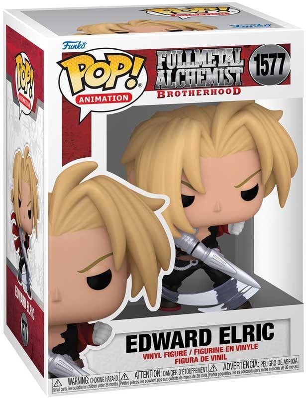 Purple Anime Funko Pop FUNKO POP ANIMATION: FMA:B - E ELRIC W/BLADE