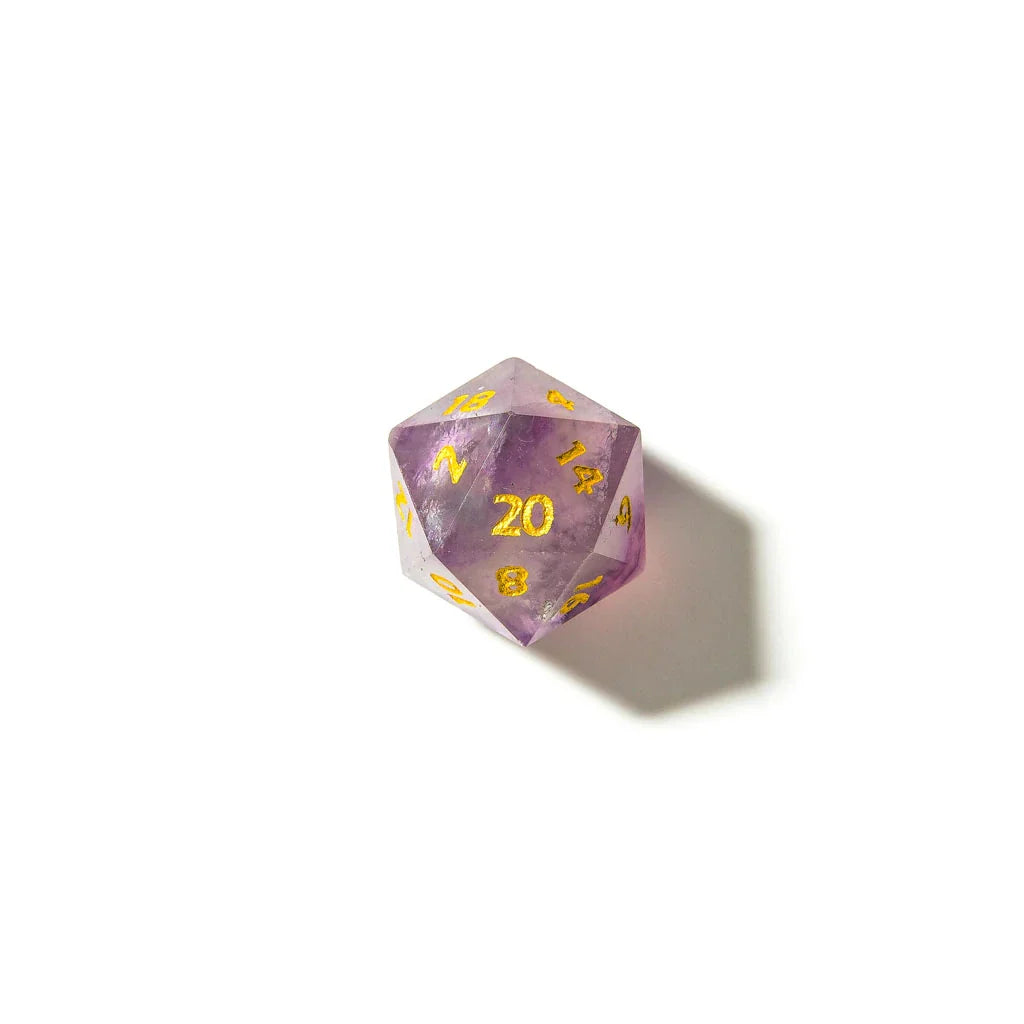 Rainbow Fluorite | Natural Gemstone | 7 Piece Set - DICE