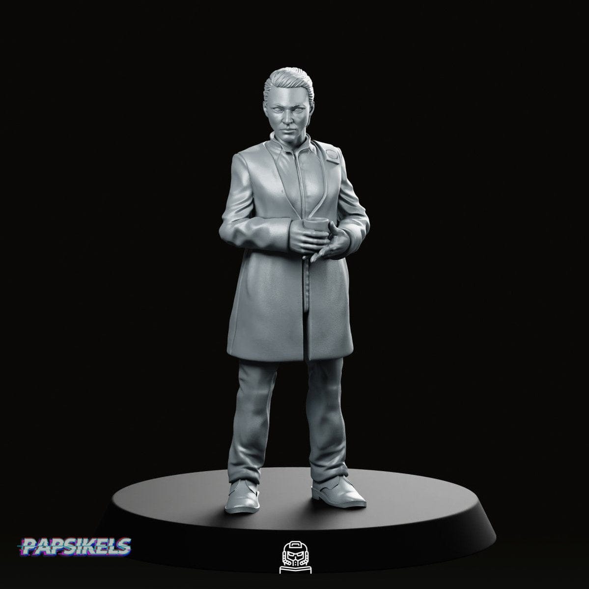 We Print Miniatures Science Fiction Replicant Retirement Division Lieutenant Miniature