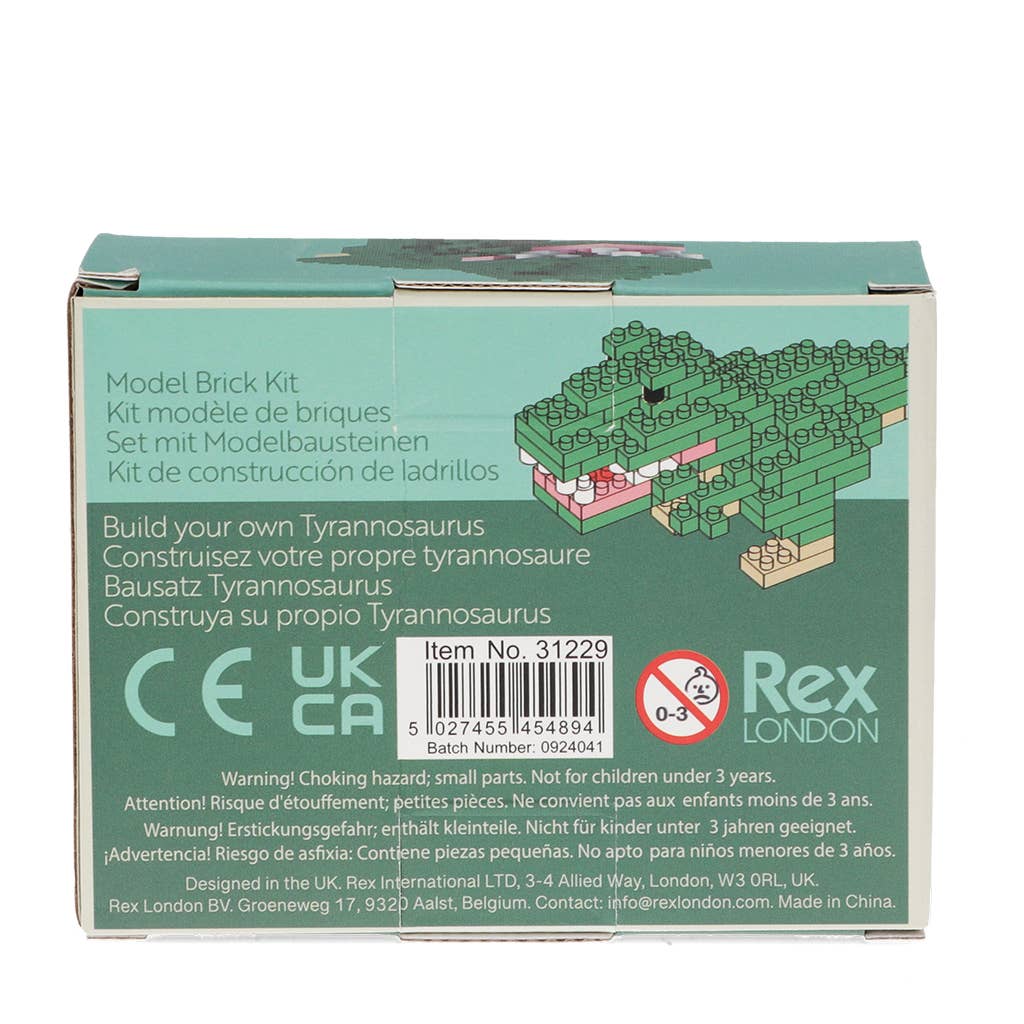 Rex B2B - UK Building Blocks Build your own dinosaur model brick kit - Tyrannosaurus rex