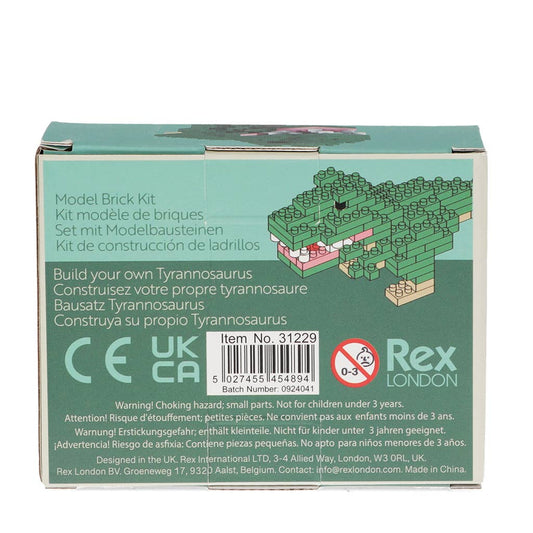 Rex B2B - UK Building Blocks Build your own dinosaur model brick kit - Tyrannosaurus rex