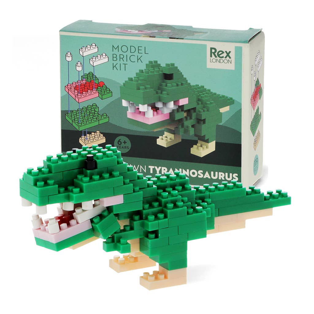 Rex B2B - UK Building Blocks Build your own dinosaur model brick kit - Tyrannosaurus rex