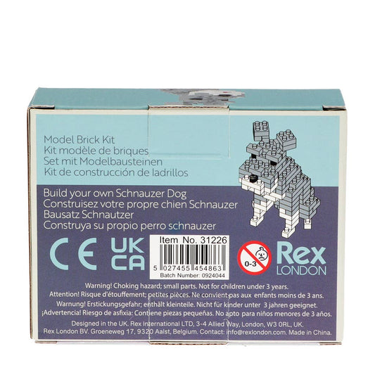 Rex B2B - UK Building Blocks Build your own dog model brick kit - Schnauzer