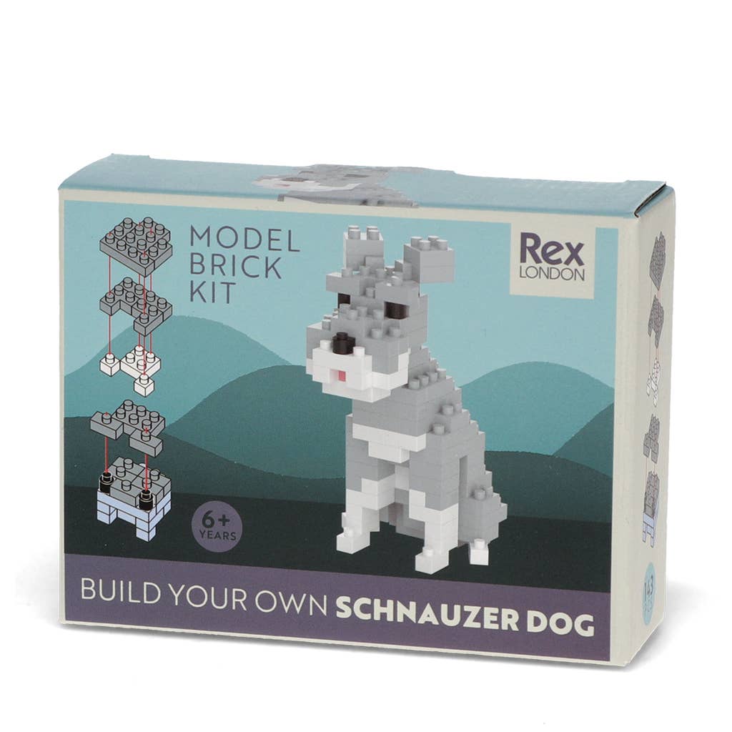 Rex B2B - UK Building Blocks Build your own dog model brick kit - Schnauzer