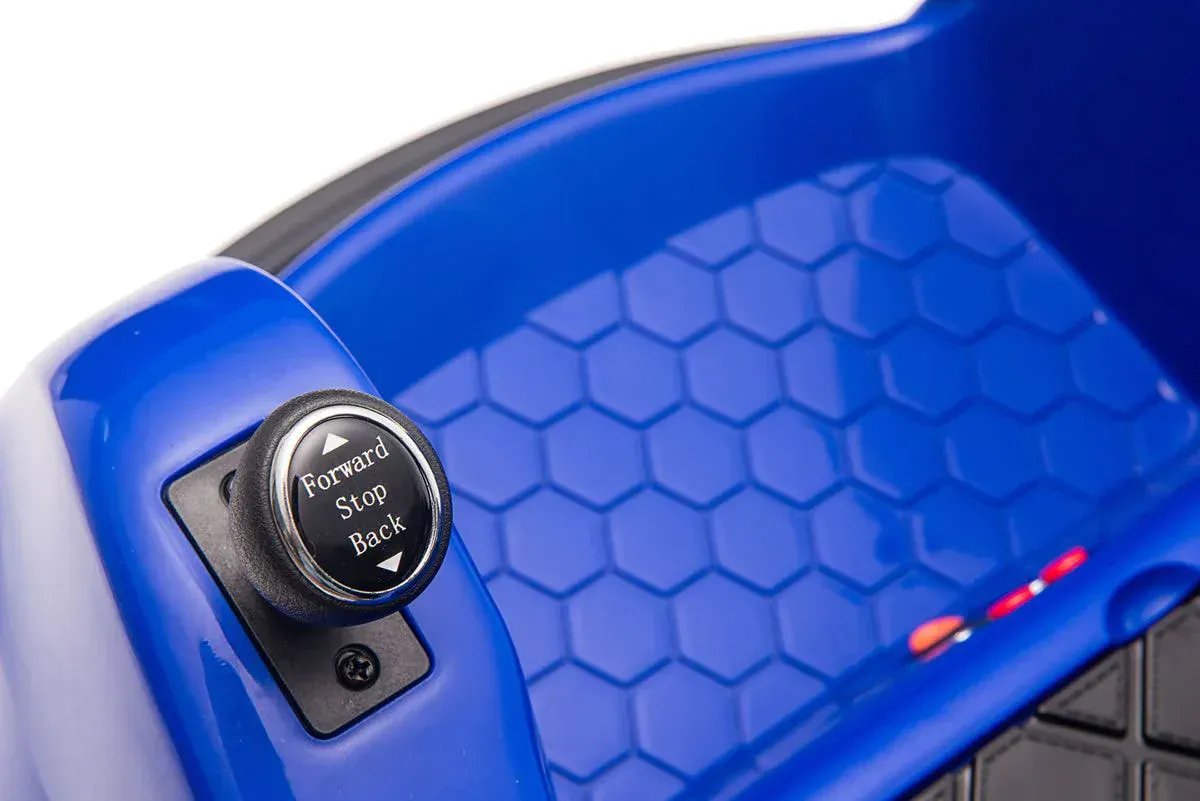 Rooleo Blue dinosaur adventure ride on bumper car