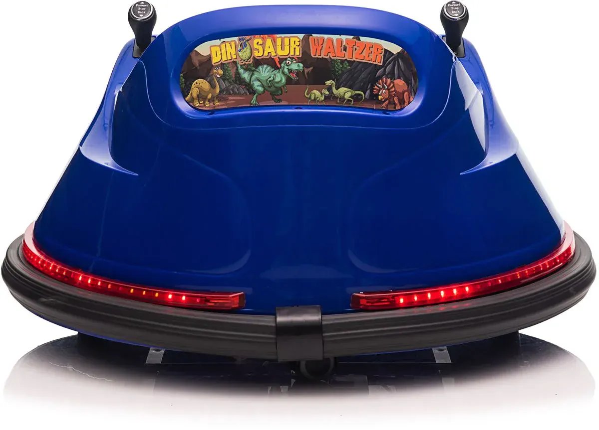 Rooleo Blue dinosaur adventure ride on bumper car