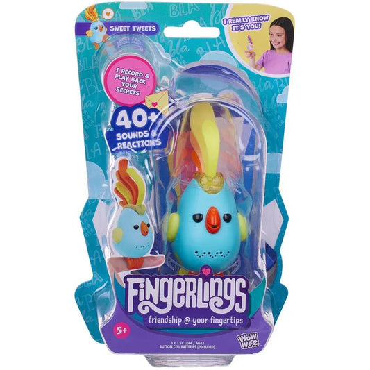 Rooleo Fingerlings Sweet Tweets Interactive Bird: Lionel