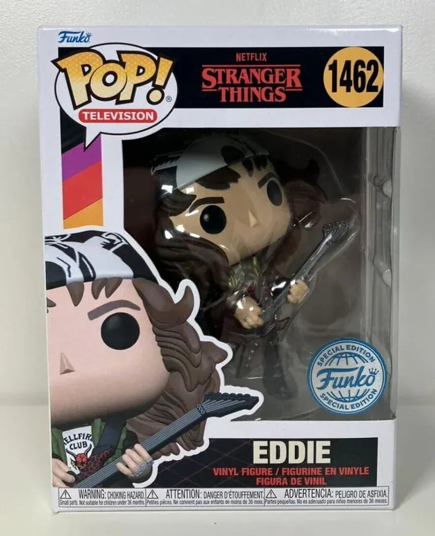 Rooleo Funko POP! TV: Stranger Things - Hunter Eddie With Guitar - Metallic