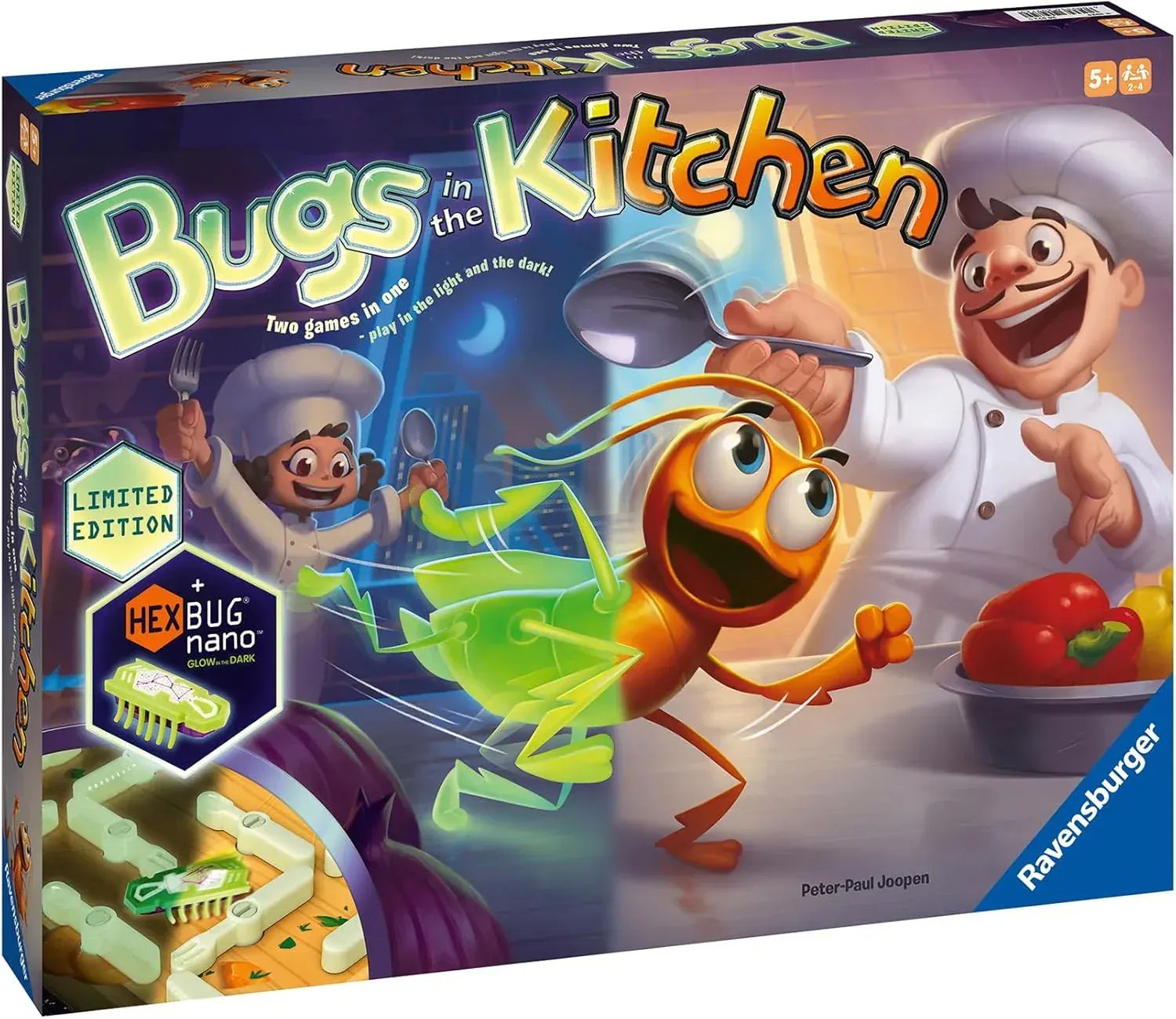 Rooleo Glow in the Dark Bugs in the Kitchen Board Game
