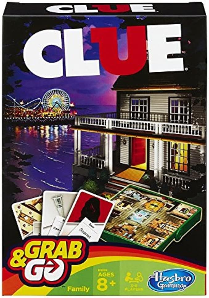 Rooleo Hasbro Clue Grab & Go Board Game