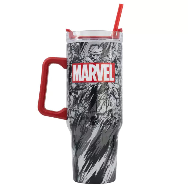 Rooleo Marvel Pattern Young Adult DW Insulated Stainless Steel XXL Rambler Mug